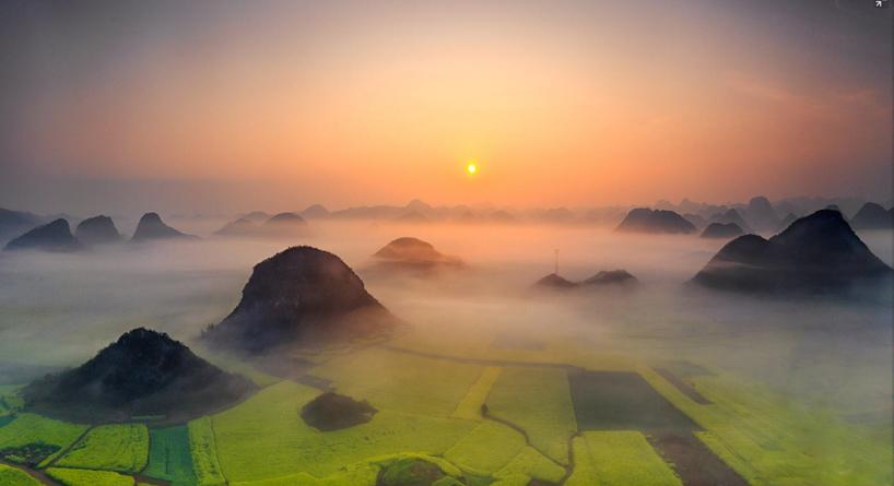 万峰林最佳日落拍摄点,在哪里适合拍夕阳照片