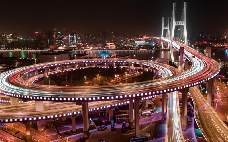 上海夜晚开车哪里兜风好,南浦大桥夜景哪里拍照好看